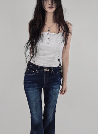 LEIGH POCKET SNAP INNER CAP SLEEVELESS