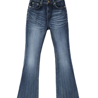 WINGS CAT REAL WASHING SLIM BOOTCUT DENIM JEANS