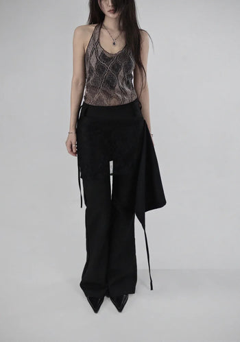 STAR BACKLESS STRAP CAP BRARETT Star Backless Strap Bralette with Built-in Cap