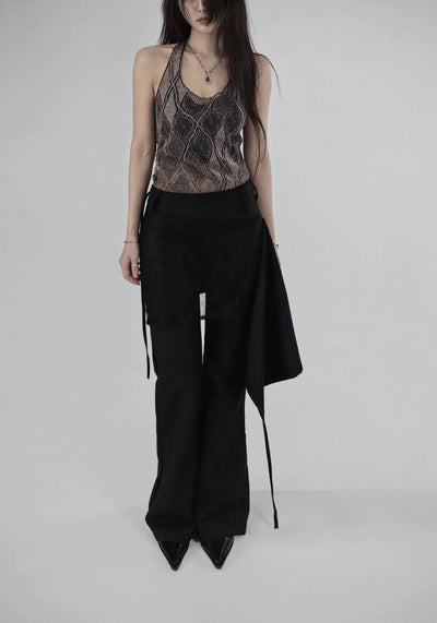 STAR BACKLESS STRAP CAP BRARETT Star Backless Strap Bralette with Built-in Cap