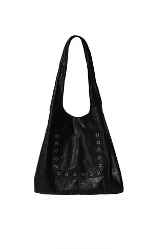 EYELET TRI BIG SHOPPER SHOULDER BAG