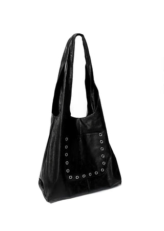 EYELET TRI BIG SHOPPER SHOULDER BAG