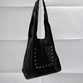 EYELET TRI BIG SHOPPER SHOULDER BAG