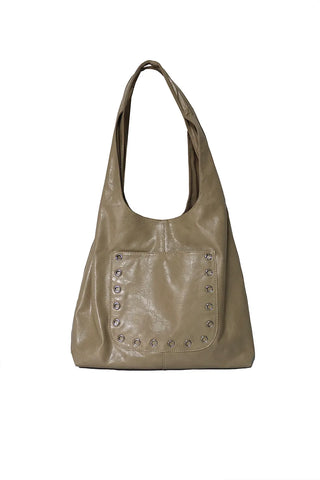 EYELET TRI BIG SHOPPER SHOULDER BAG