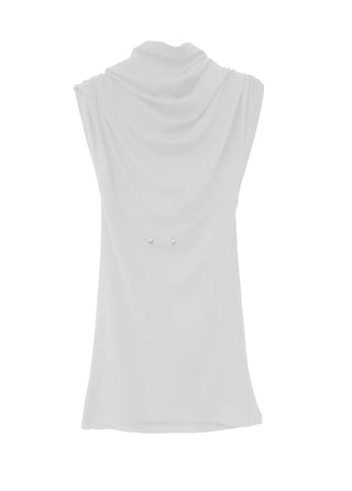 OFF-HOOD BACKLESS RIVET OFF-SHOULDER TOP