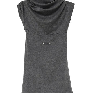 OFF-HOOD BACKLESS RIVET OFF-SHOULDER TOP
