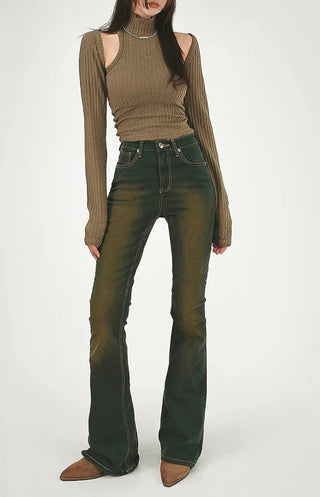 Pop Knit Polar Turtleneck Nashi Crop Bolero Set
