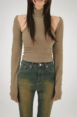 Pop Knit Polar Turtleneck Nashi Crop Bolero Set