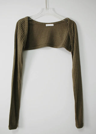 Pop Knit Polar Turtleneck Nashi Crop Bolero Set