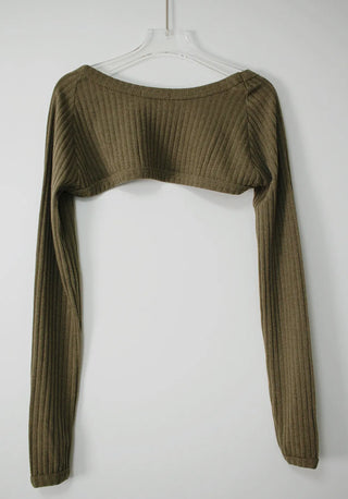 Pop Knit Polar Turtleneck Nashi Crop Bolero Set