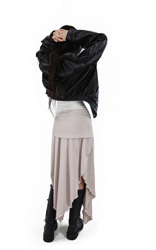 CURRENT LEATHER JUMPER JACKET