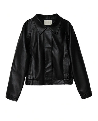 CURRENT LEATHER JUMPER JACKET