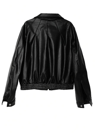 CURRENT LEATHER JUMPER JACKET