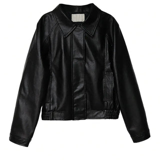 CURRENT LEATHER JUMPER JACKET