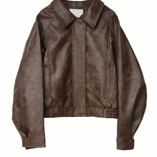 CURRENT LEATHER JUMPER JACKET