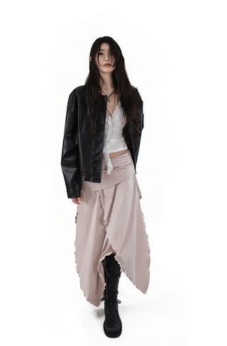 CURRENT LEATHER JUMPER JACKET