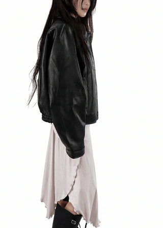 CURRENT LEATHER JUMPER JACKET