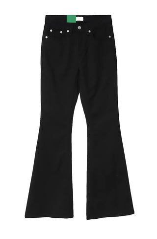 Look Back Stud Rivet FroWN Pocket Real Bootcut