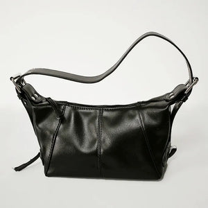 Eyelet Leather Buckle Shoulder Bag