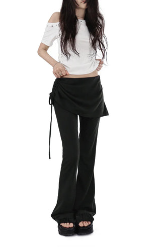 OH STUDDED UNBAL OFF-SHOULDER SHORT SLEEVE TEE