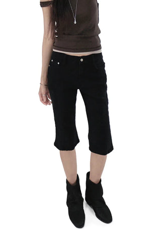 CAPRI EDGE SLIT HALF BERMUDA PANTS