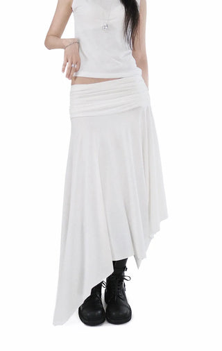 HOOL FLARE UNBAL LONG WRAP SKIRT
