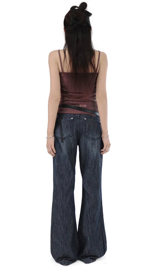 SNAP EYELET LAYERED WRAP BELT