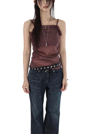 SNAP EYELET LAYERED WRAP BELT