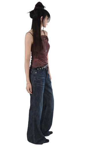 SNAP EYELET LAYERED WRAP BELT