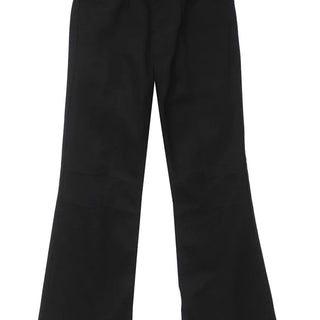 Long D Ring Dart Slit Cotton Bootcut Pants