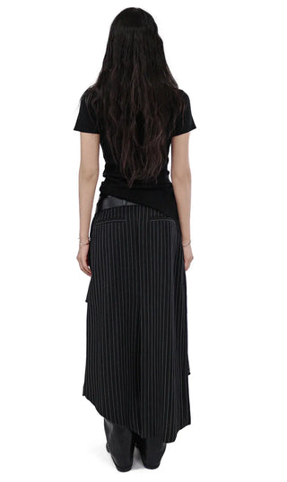 E TWO BUCKLE DOUBLE LAYERED WRAP BELT