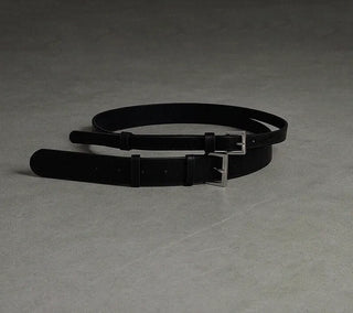 E TWO BUCKLE DOUBLE LAYERED WRAP BELT