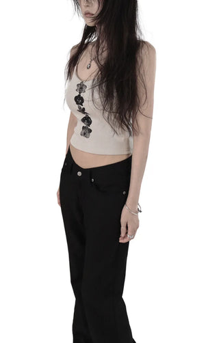 COOLCOOL LOW FIT SUMMER COTTON BOOTCUT PANTS