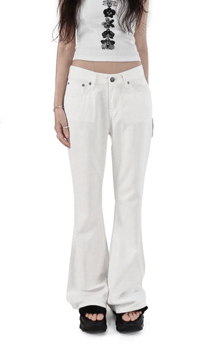 COOLCOOL LOW FIT SUMMER COTTON BOOTCUT PANTS