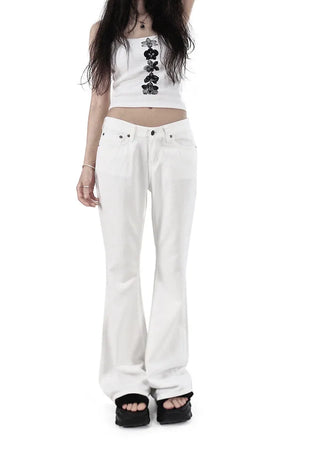 COOLCOOL LOW FIT SUMMER COTTON BOOTCUT PANTS