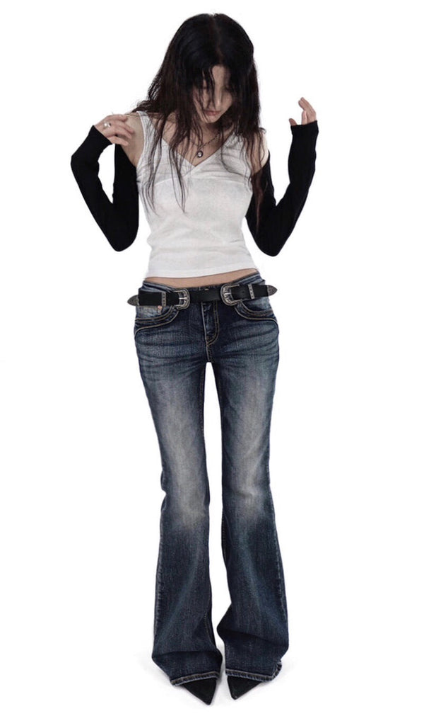 ZIKEN SOFT LAYERED MINI SHORT BOLERO CARDIGAN