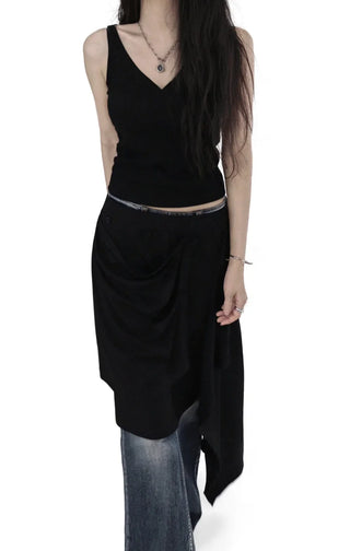 INO V-WRAP SLEEVELESS TOP INO V-WRAP GOLJINASH