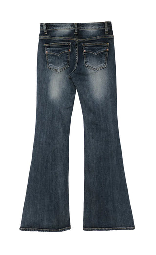 Den Low Waist Curve Pocket Edge Bootcut Denim Jeans