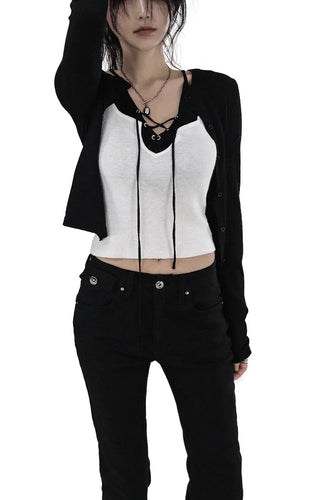 Button Low-Rise Solid Cotton Slim Bootcut Pants