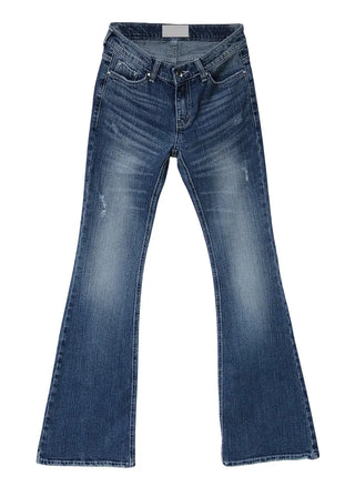 TEACH BACK LOW RISE SCRATCH WASHING REAL BOOTCUT