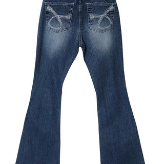 TEACH BACK LOW RISE SCRATCH WASHING REAL BOOTCUT