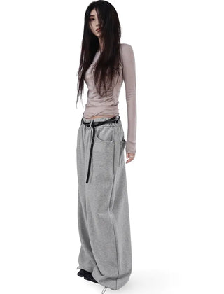 KYLE RELAX STRING TWO-WAY WIDE JOGGER PANTS