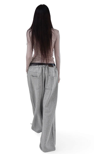 KYLE RELAX STRING TWO-WAY WIDE JOGGER PANTS