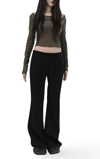 FLEECE JELLY BAND TRAINING SWEAT BOOTCUT PANTS