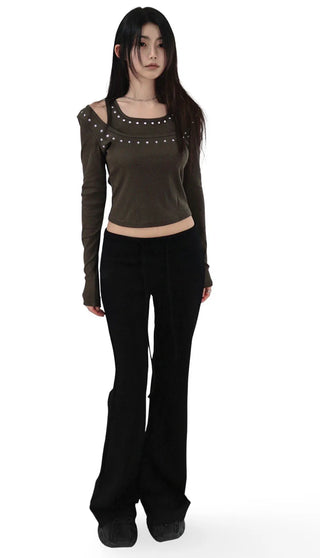 FLEECE JELLY BAND TRAINING SWEAT BOOTCUT PANTS