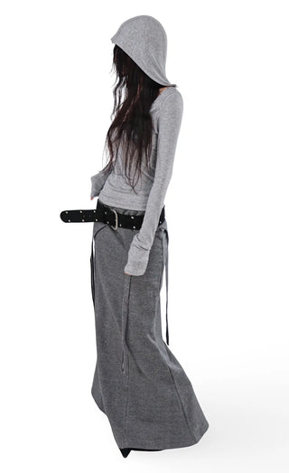 ROSS LONG TIE STRAP LAYERED MAXI SKIRT