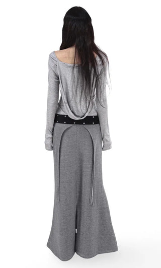 ROSS LONG TIE STRAP LAYERED MAXI SKIRT