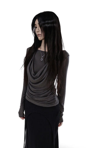 ROSS LONG TIE STRAP LAYERED MAXI SKIRT