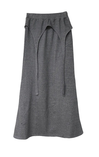 ROSS LONG TIE STRAP LAYERED MAXI SKIRT