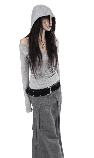 ROSS LONG TIE STRAP LAYERED MAXI SKIRT